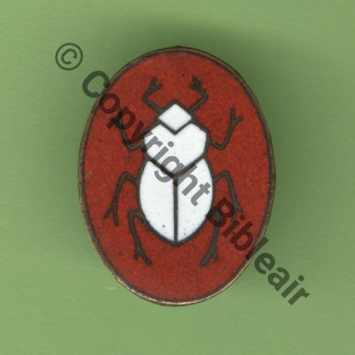 A1422  1936.40 BR.128 A1422NH 2eDRILLE GB.I.23  SM Bol fenetre Eping coupee Dos lisse irreg 18x23mm ROUGE SANG Src.Y.GENTY 