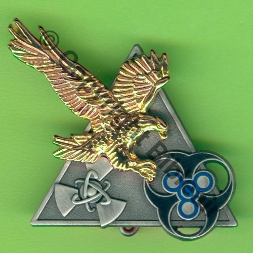 A1423 CENTRE EXPERTISE SECURITE NUCLEAIRE NRBC 3.331 CAZAUX  AB. Griffes et butees Dos irreg scintillant Src.Y.GENTY 37Eur(x2) 