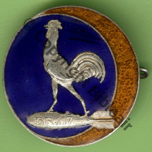 A1430  1933.37 A1430NH 1eDRILLE BR117 GO.I.39  A.AUGIS LYON 2Li Bol fenetre allonge Dos et epingle argentes Dos lisse Src.Y.GENTY 263Eur08.22 