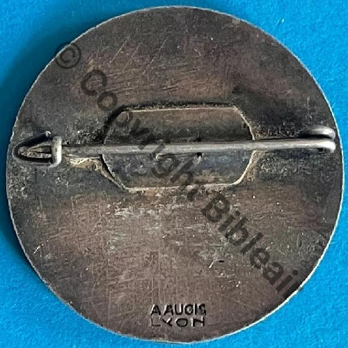A1430  1933.37 A1430NH 1eDRILLE BR117 GO.I.39  A.AUGIS LYON 2Li Bol fenetre allonge Dos et epingle argentes Dos lisse Src.Y.GENTY 263Eur08.22 