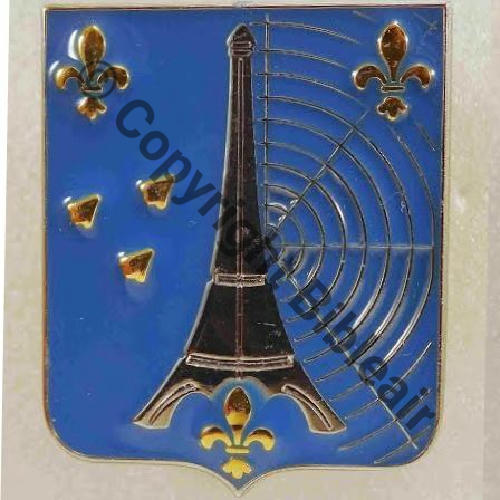 A1442 CMCC 80.920 ORLY  FIA LYON Sigle Tambour Dos lisse  Lys dore Src.P.GOUT  