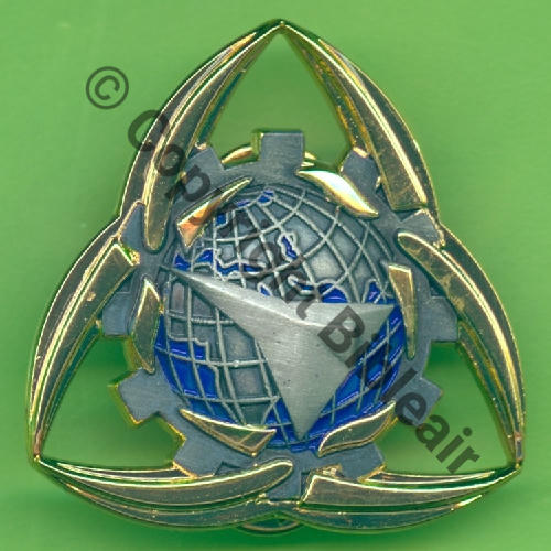 A1443 2022- BRIGADE AERIENNE SYSTEMES ARMES et LOGISTIQUE 04.513 BORDEAUX  DUSEAUX 2Att PINS Dos scintillant Src.Y.GENTY 