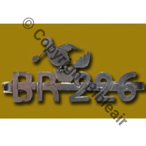 A1454  1917 BR.226 BARETTE METAL A1454NH   Src.JL.TRUC 