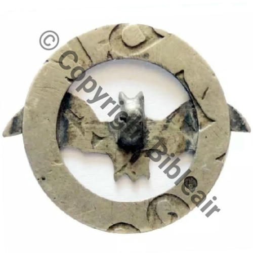 A1460  NON DATE  A1460NH  FAB PERSO PLAQUE METAL GRAVEE DECOUPE Sans attache 34mm Src.anticjewelry 400EurInv 