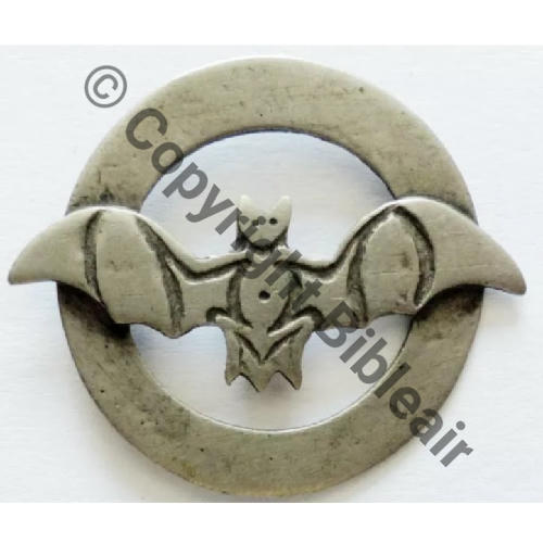 A1460  NON DATE  A1460NH  FAB PERSO PLAQUE METAL GRAVEE DECOUPE Sans attache 34mm Src.anticjewelry 400EurInv 