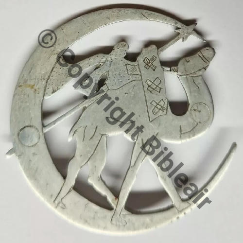 A1482NH 3eDRILLE VR.551 GB.II.62  Fab PERSO Alu Dos irreg 2 pointes Sup 50mm..Src.historia.collection2a 400EurInv 
