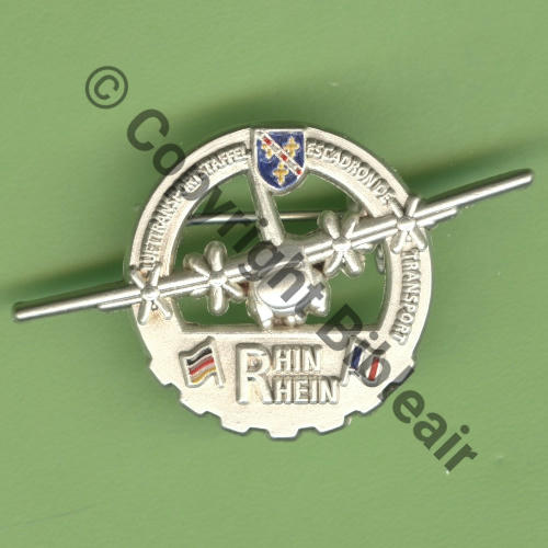 A1546 Attente signat ESCADRON TRANSPORT Franco allemand RHIN.RHEIN EVREUX  SM Tambour Dos scintillant SNH Src.Y.GENTY 38Eur(x9) 