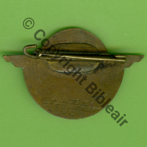 A1551NH & 1349.EMGFA  1939.42 BA.124 CAZAUX  A.AUGIS ST.BARTH LYON 3Lignes GRAVE Bol allonge Dos lisse Src.Y.GENTY 23Eur04.21 