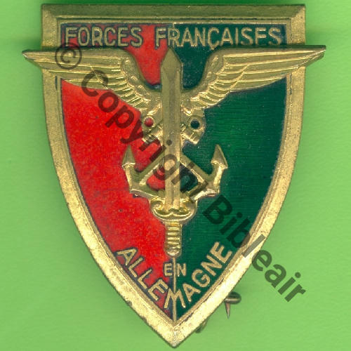 G0803 FORCES FRANCAISES ALLEMAGNE  ANDOR Dore Bol fenetre Dos guilloche vrac SNH No6610 Ailes embouties SrcY.GENTY 2Eur02.22 autrefoisthierry 
