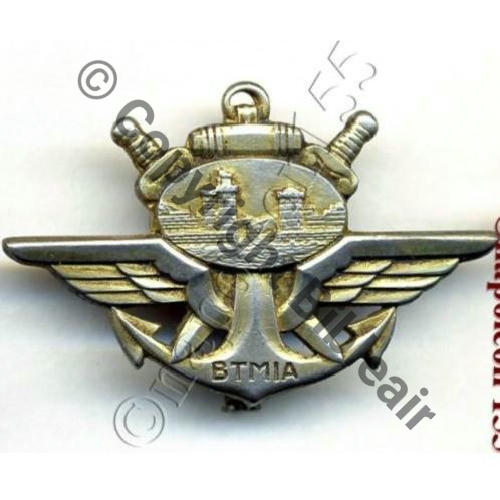 G0897 BTMIA BASE TRANSIT LA ROCHELLE DrPRom Guilloche Eping dans tube Poincon sur tube ARGENT  Sc.STELLA 
