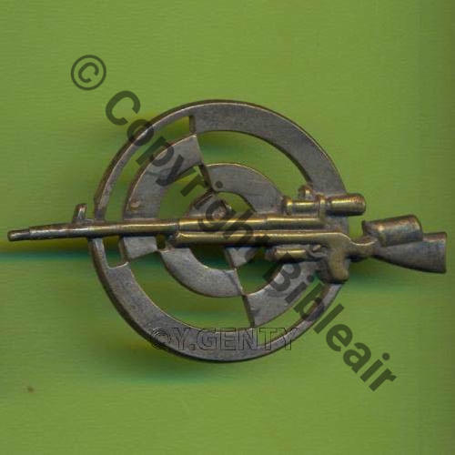 G0938 BREVET TIREUR ELITE  DrP Guilloche Arme emboutie