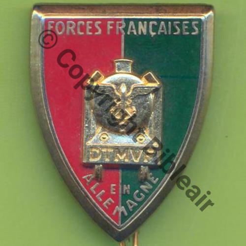 G1055 grave G803  DTMVF TRAIN MILITAIRE FRANCAIS BERLIN  De Bol Dos lisse Src.Y.GENTY 9Eur07.14 