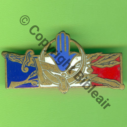 G1314 Forces Francaises AFN  SM Bol fenetre Dos lisse irreg Grave No G1314 tres irreg Src.Y.GENTY 3Eur03.22 