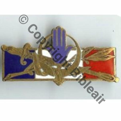 G1314 Forces Francaises AFN G1314  DrP Dep 2Anneaux Dos Guilloche 3Eur03.07