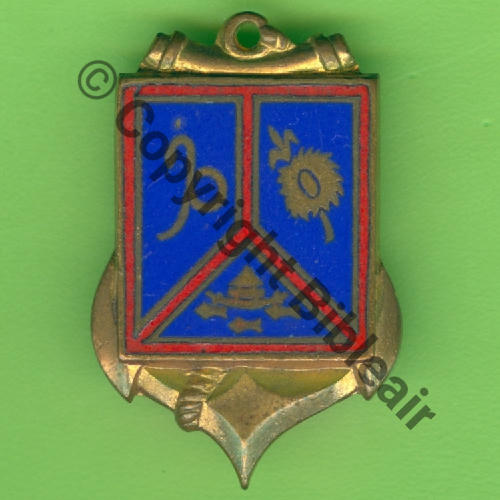 G2309 ANTILLES GUYANE COMSUP G2309  FIA LYON Broche porte epingle Dos lisse Embouti Src.Y.GENTY 7Eur06.22 