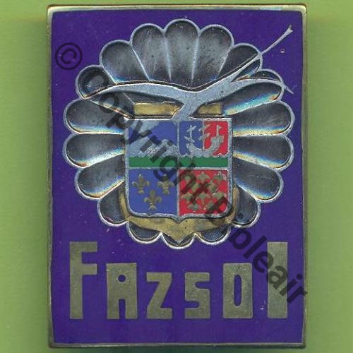 G2614 CDT FORCES ARMEES ZONE SUD OCEAN INDIEN LA REUNION  Dr+Past Eping vertic Guilloche Src.Y.GENTY 6Eur01.14  