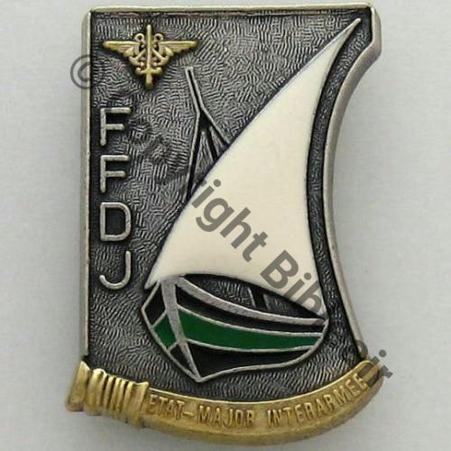 G3150 EMI FFDJ DJIBOUTI  De 2Anneaux Grenu  Src.insigneskb 16EurInv 