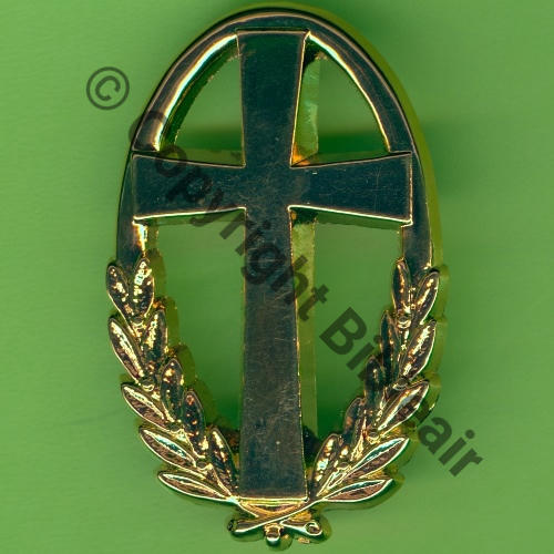 GS.78 AUMONIER CATHOLIQUE ARMEES Dore  BERAUDY VAURE GS78 2Attach PINS Dos irreg scintillant Src.Y.GENTY 10Eur12.20