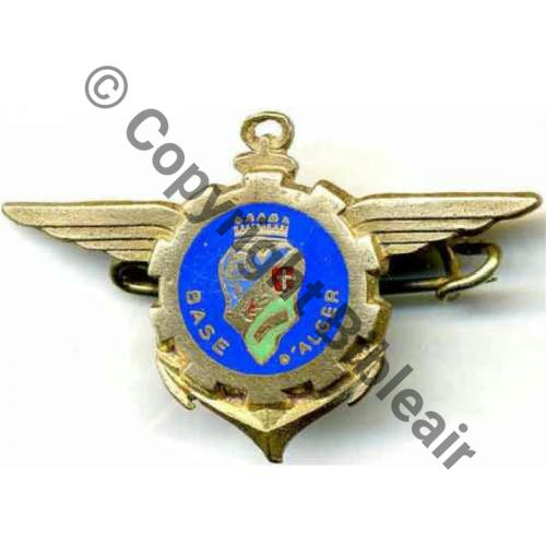 H0686 BASE MILITAIRE ALGER  ARAVIT PEREZ Bol tube allonge Dos lisse SNH 18EurInv 