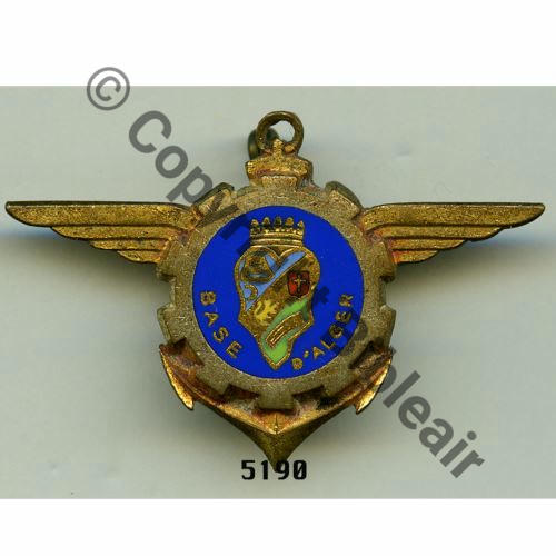 H0686 BASE MILITAIRE ALGER  AUGIS Attache non conforme Src.grandspins13 30EurInv 