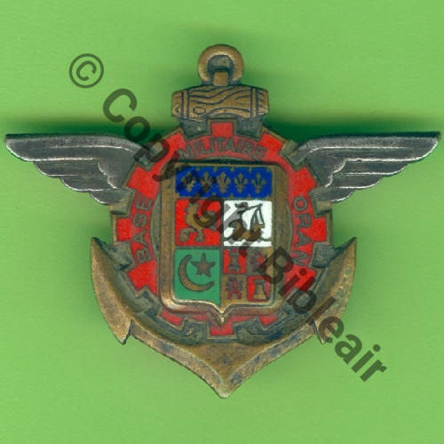H0704  BASE MILITAIRE ORAN DrPBER Dep Bol Dos lisse Src.Y.GENTY 8Eur(x2) 