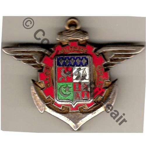 H0704  BASE MILITAIRE ORAN DrPNOM Dep Eping tuyau Guilloche vrac ARGENT Src.mian04nou PV68Eur 