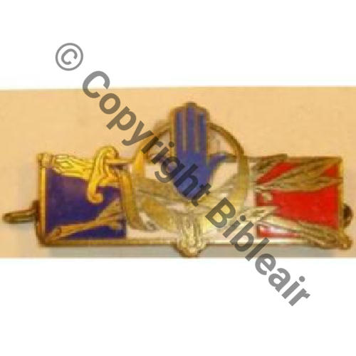 H1314 Forces Francaises en Afrique du Nord H1314  AREMAIL Guilloche Bol fenetre allonge 3Eur03.07
