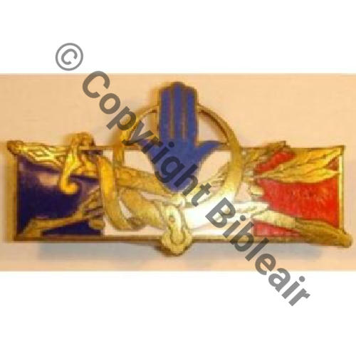 H1314 Forces Francaises en Afrique du Nord H1314  SM Bol fenetre oval tronque Guilloche 1Eur05.07