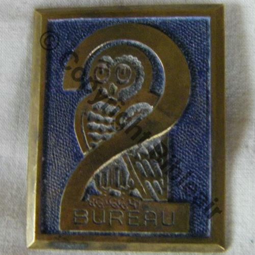 EMA 2e BUR  BUCHER Dos lisse Metal peint Epingle soudee No155 Src. 206Eur10.16 