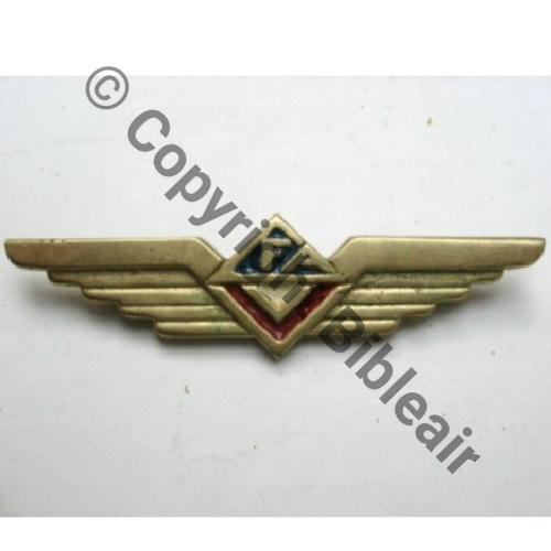 FAFI  4eRgt INF AIR puis CORPS FRANC de AIR VALIN de la VAISSIERE Laiton OFF et SS.OFF Fab LOC Eping bascule Dos irreg 1945 75x20mm Src.valislaeta 214Eur(x2) 