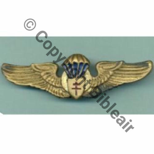 FAFL BREVET PARA TYPE US croix FAFL Dos irreg Attach KC 67x20mm Sc.paris-collections 353Eur11.06 