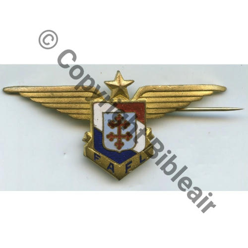FAFL Grave FAFL.  Gd Modele 64x30mm SM Eping bascule deborde Dos lisse irreg No3706 Src.olivier450 150EurInv 