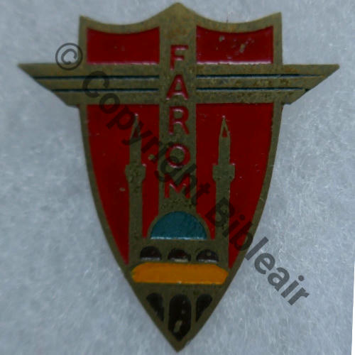 FAROM FORCE AERIENNES RESERVEES ORIENT MEDITERRANEEN  Fab SYRIE Dos lisse brosse Eping soudee KC 37mm Src.Th.LECLERE 184Eur02.21 