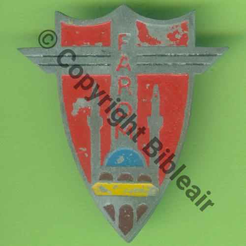 FAROM FORCE AERIENNES RESERVEES ORIENT MEDITERRANEEN  Fab SYRIE Eping soudée dos lisse irreg strie Src.Y.GENTY 214Eur09.24 