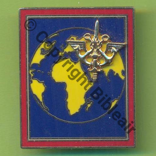 MISSION MILITAIRE DE COOPERATION  Monde sans mention  FIA LYON EDIT Broche Dos lisse Src.Y.GENTY 8Eur11.14 