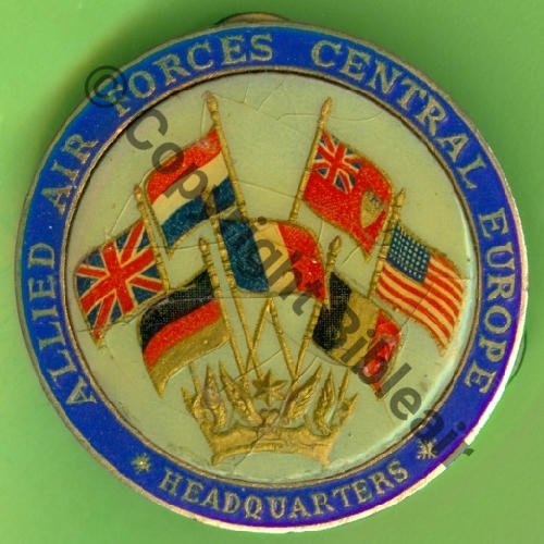 OTAN  ETAT MAJOR AIR INTERALLIES FONTAINEBLEAU 1er Model  AB.P 3Attach PINS quadrille fin Src.Y.GENTY 10Eur04.16 