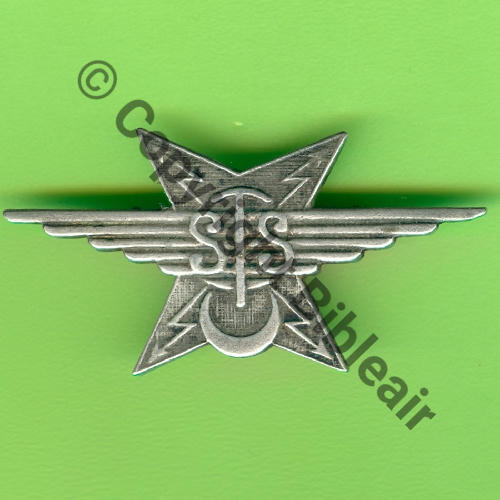 SERVICE des TELECOM et SIGNALISATION AFN Argente  SM (Fab LOC...) 2Anneaux Dos lisse Src.Y.GENTY 110Eur12.21 