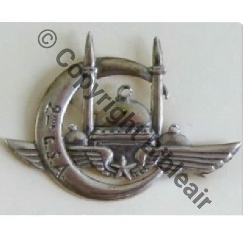 2e CIE AIR SYRIENNE DAMAS  Fab LOC POINCONS ARGENT Petits No 47 Eping bascule Dos lisse MONOCOLORE ARGENTE  Src.Y.GENTY Collect JM 