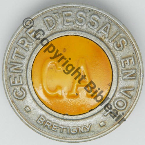BRETIGNY NH CEV Badge CA  AB.P Sans attache Dos lisse Src.entame 34EurInv 