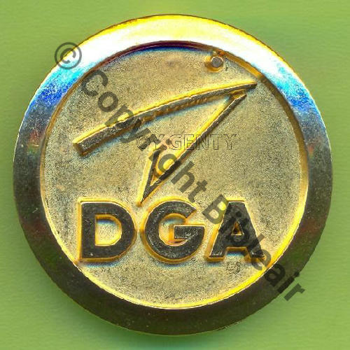 DELEGATION GENERALE ARMEMENT NH  LR.PARIS 2Porte anneaux Dos irreg scintillant 44mm  6Eur07.07 lololegion
