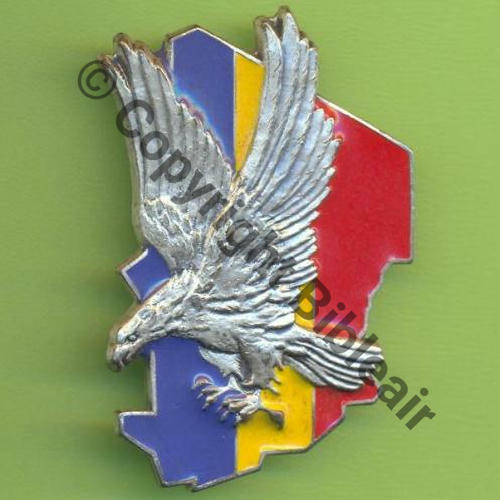 TCHAD  NH OPE EPERVIER  FIA LYON Bol prison allonge Dos scintillant Embouti Sc.Y.GENTY 