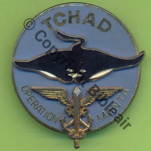 TCHAD  NH OPE MANTA INTERARMEES 2e Modele complet 3armees  De Griffes et butees Dos scintillant Sc.Y.GENTY 