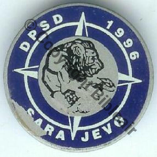 NH DPSD SARAJEVO 96  SM Fab loc Eping bascule 36mm 12Eur Ebay09.06 
