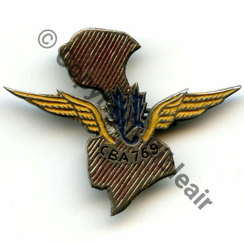 INDOCHINE  INTENDANCE AIR Reog en CBA.769  COMMISSARIAT des B.A SAIGON  Fab LOC Eping soudee Dos lisse irreg Src.O.BAILLON  