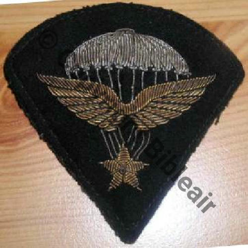 BREVET PARA INFANTERIE AIR cree 26.08.38 remplace par Brevet Metal 1.06.46 Monte sur feutre 4agrafes au dos Canetille Src.olivierelgato81 174Eur04.13 
