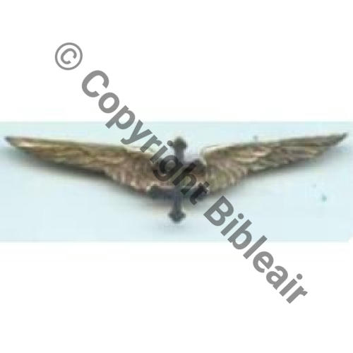 BREVET AMERICAIN.. CROIX LORRAINE  SM 2anneau Dos lisse irreg 