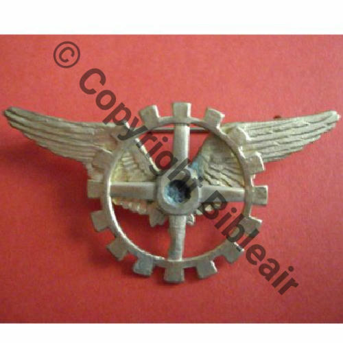 BREVET MECA AVION AEROST...  LAITON SM  Epingle bascule Tole emboutie Sc.moncey.hiram14Eur12.10 