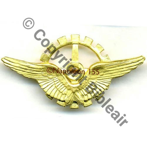BREVET MECA AVION Cuivre...  SM Eping basc Dos lisse Embouti 55x28mm  Sc.STELLA 17Eur(x3) 