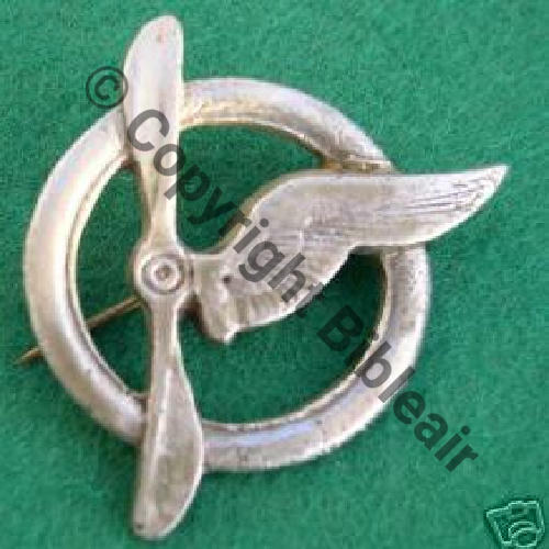 BREVET MEMBRE EQUIPAGE AVION & DIRIGEABLE  Eping bascule Dos lisse 23Eur12.06 