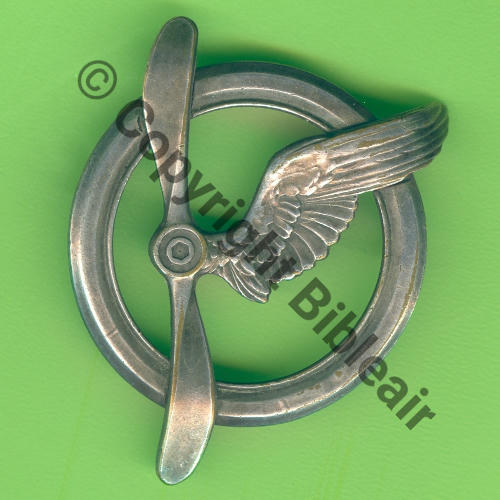 BREVET MEMBRE EQUIPAGE AVION & DIRIGEABLE No.B.4260  SM 2Anneaux Dos lissse Src.Y.GENTY  177Eur07.21 